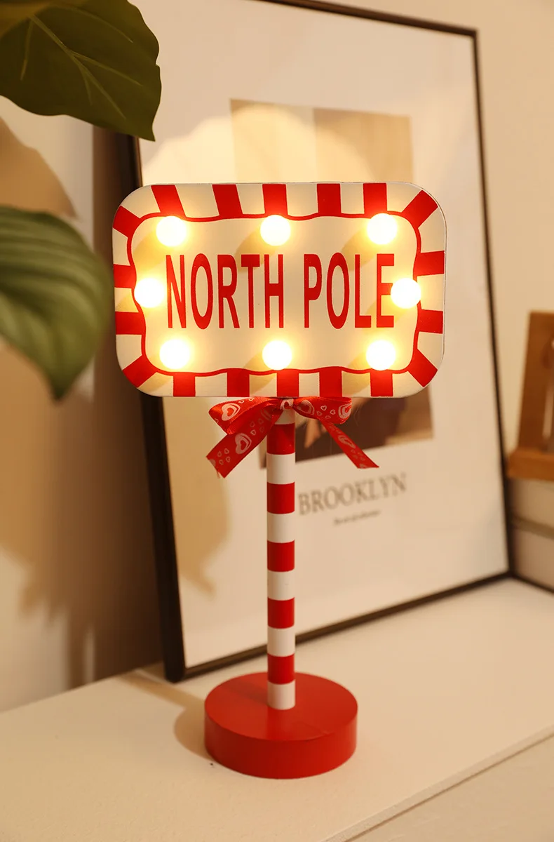 Christmas Street Sign Decorative LED Light - Image 2