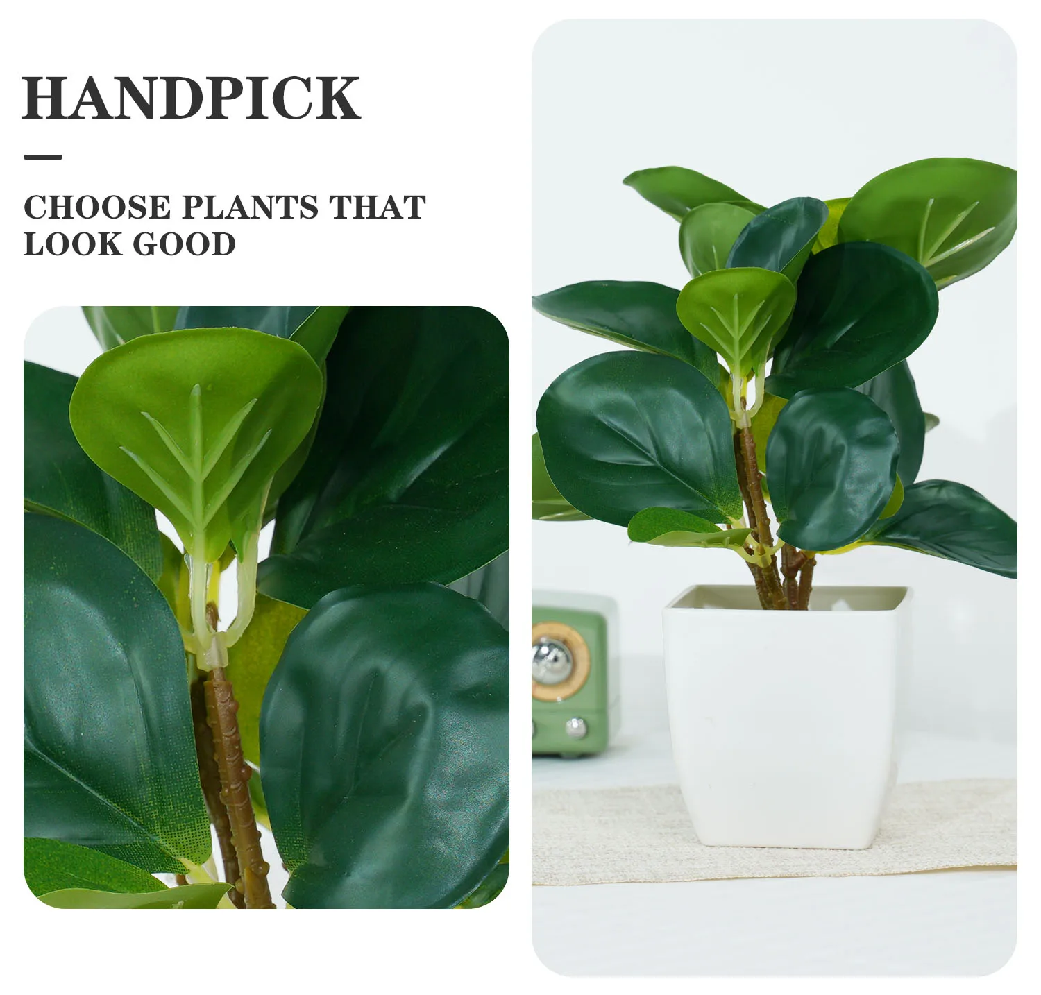 Small Artificial Bonsai Plants Simulation Pots for Garden Hotel Home Office Decor - Image 4