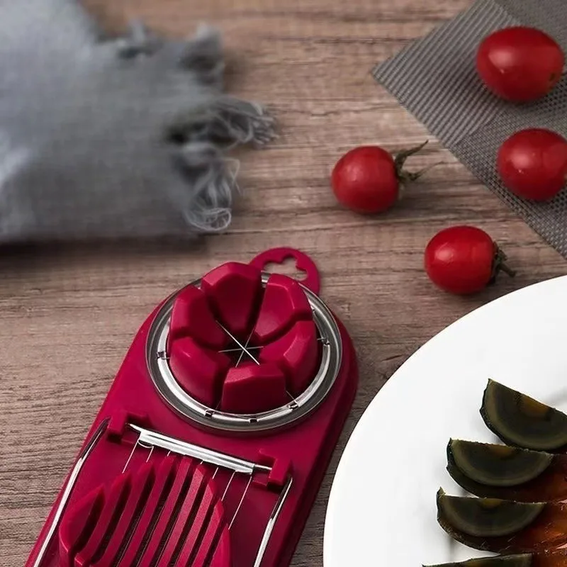 2-in-1 Multifunctional Fruit Vegetable Egg Slicer Cutter - Image 3