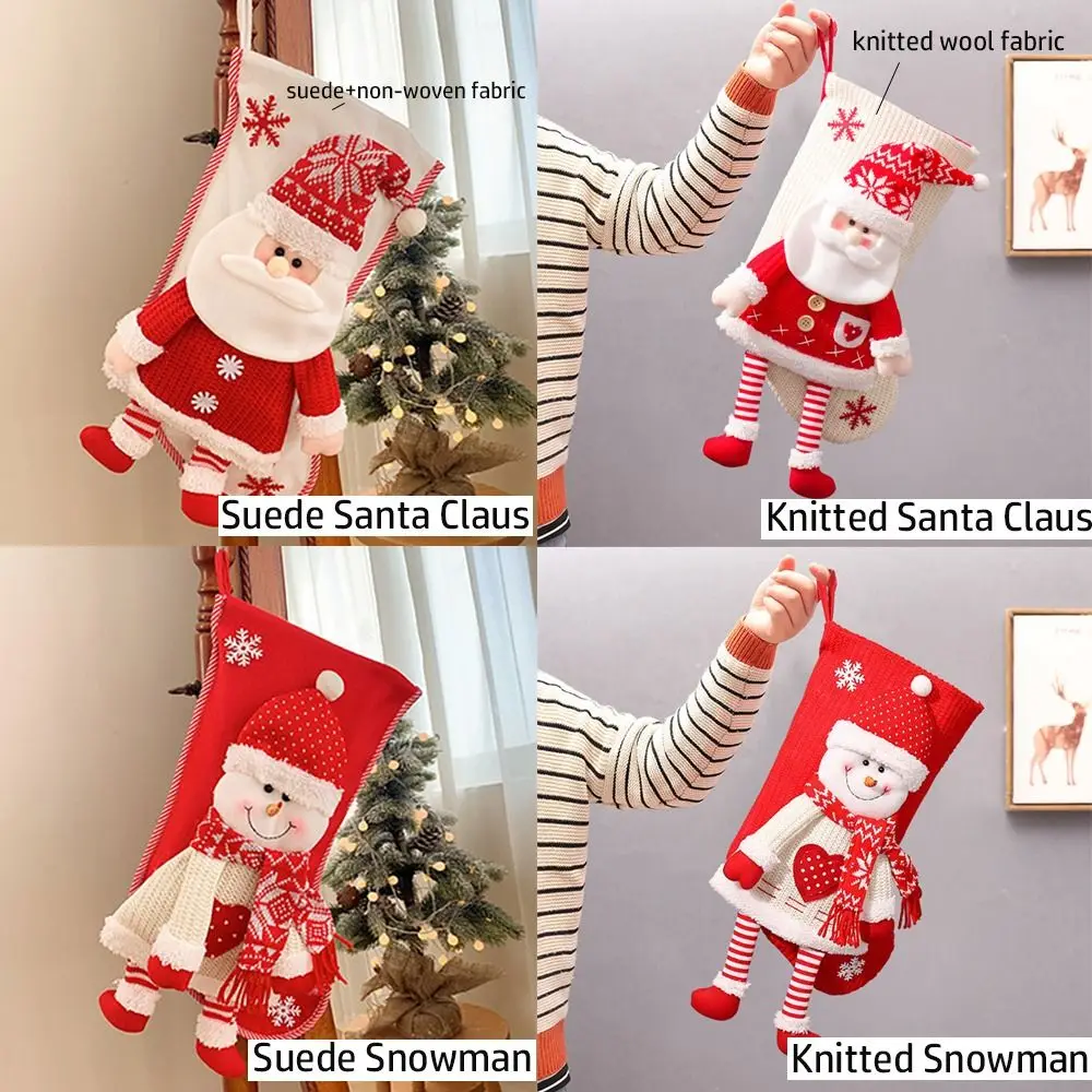 Large Capacity Santa Claus Hanging Christmas Gift Bag Xmas Decorative Socks - Image 6