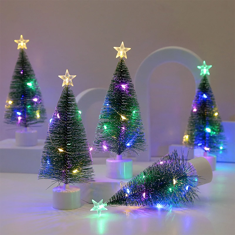 3PCS LED Christmas Tree Miniature Decorations - Image 4