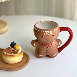 300ml Gingerbread ManChristmas 3D Ceramic Cup