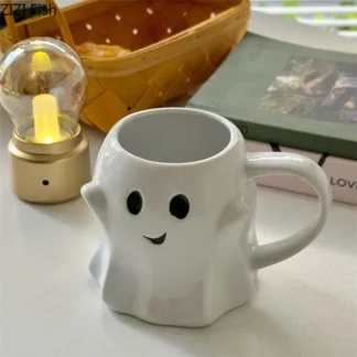 Halloween Creative Cute Cartoon Ghost Ceramic Cup