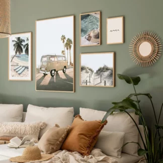 Modern Summer Ocean Travel Vacation Life Wall Poster Canvas Painting Home Decor (4PCS/Set)