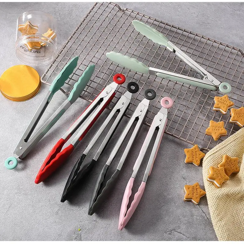 Creative Non-Slip Silicone Food Tong Kitchen Tools - Image 2