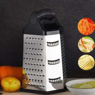 Stainless Steel Vegetables Box Grater Ginger With 6 Sides