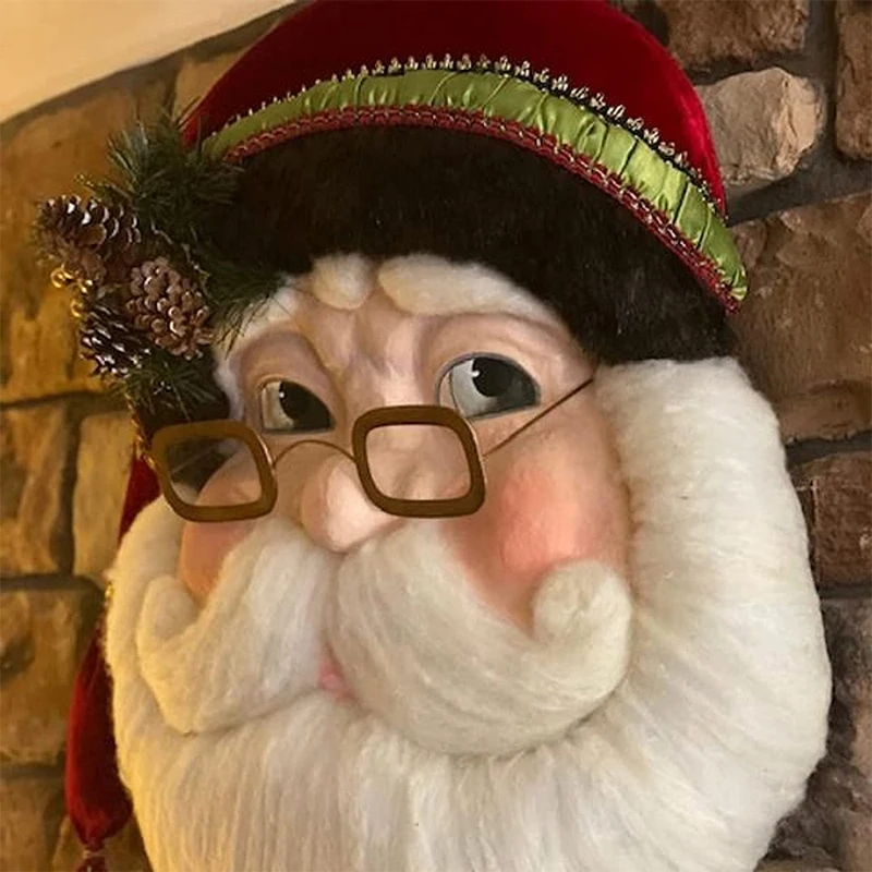 Cute Kindly Wooden Santa Claus Door Sign Christmas Decorations - Image 4