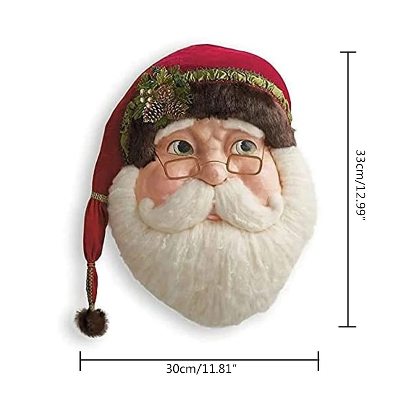 Cute Kindly Wooden Santa Claus Door Sign Christmas Decorations - Image 5