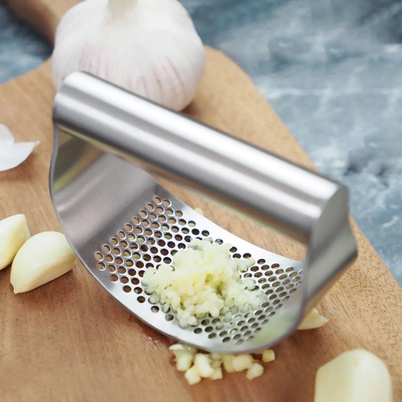 Crusher-Stainless Steel Garlic Press - Image 3