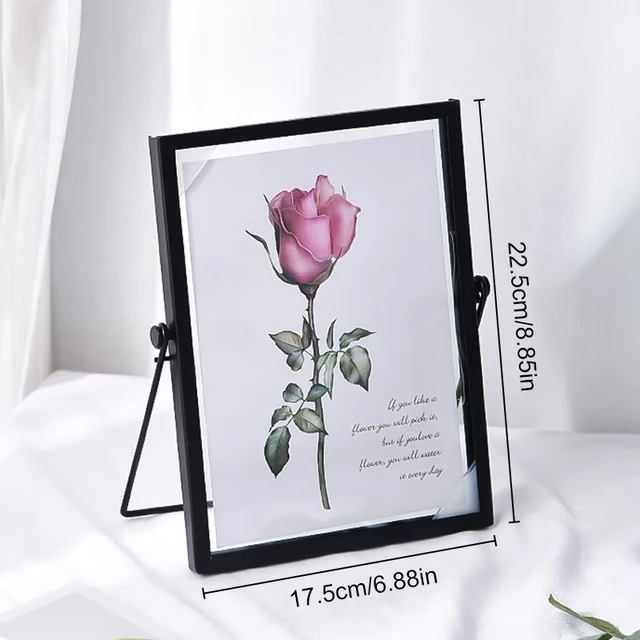 Creative Black Iron Art Frame Glass Picture Photo Frame - Image 3