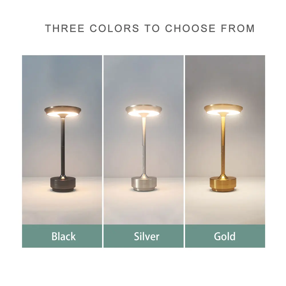 Minimalist Decoration LED Rechargeable Touch Night Light Table - Image 8