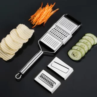 3-Blade Potable Stainless Steel Vegetable Shredder Cutter Slicer