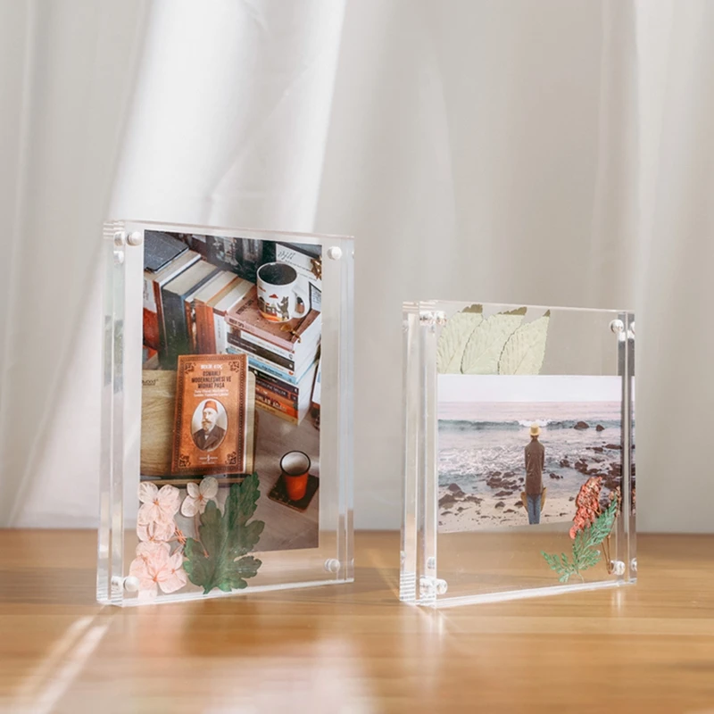 Acrylic Frame Photocards Photo Holder Room Decor - Image 2