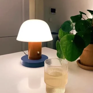 Rechargeable Small Mushroom Table Lamp Home Decor