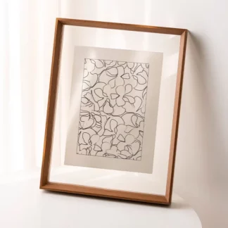 Transparent Wooden Frame Display Acrylic Picture Frame