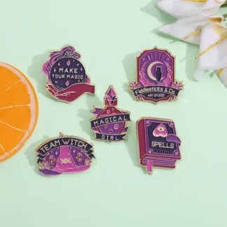 Purple Witch MysteriousPotion Enamel Pins (5PCS/Set)