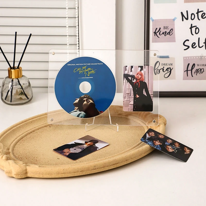 Acrylic Transparent CD Display Photo Frame Photocard Holder - Image 2