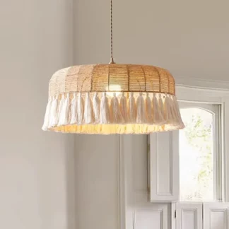 Wabi Sabi Retro Hemp Rope Pendant Lamp Home Decor