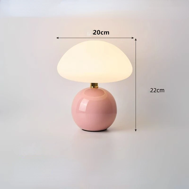 Mushroom Table LED Lamp Touch Dimming Desk Lamp - Image 3