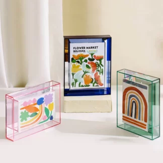Colorful Plastic Acrylic Photo Display Frame for Decoration