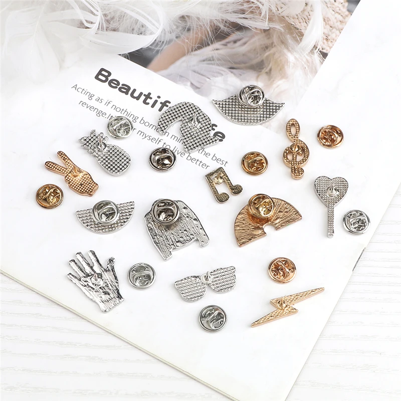 Cute Enamel Lapel Pin Set Cartoon Brooch Badges Accessories Supplies (5PCS/Set) - Image 3