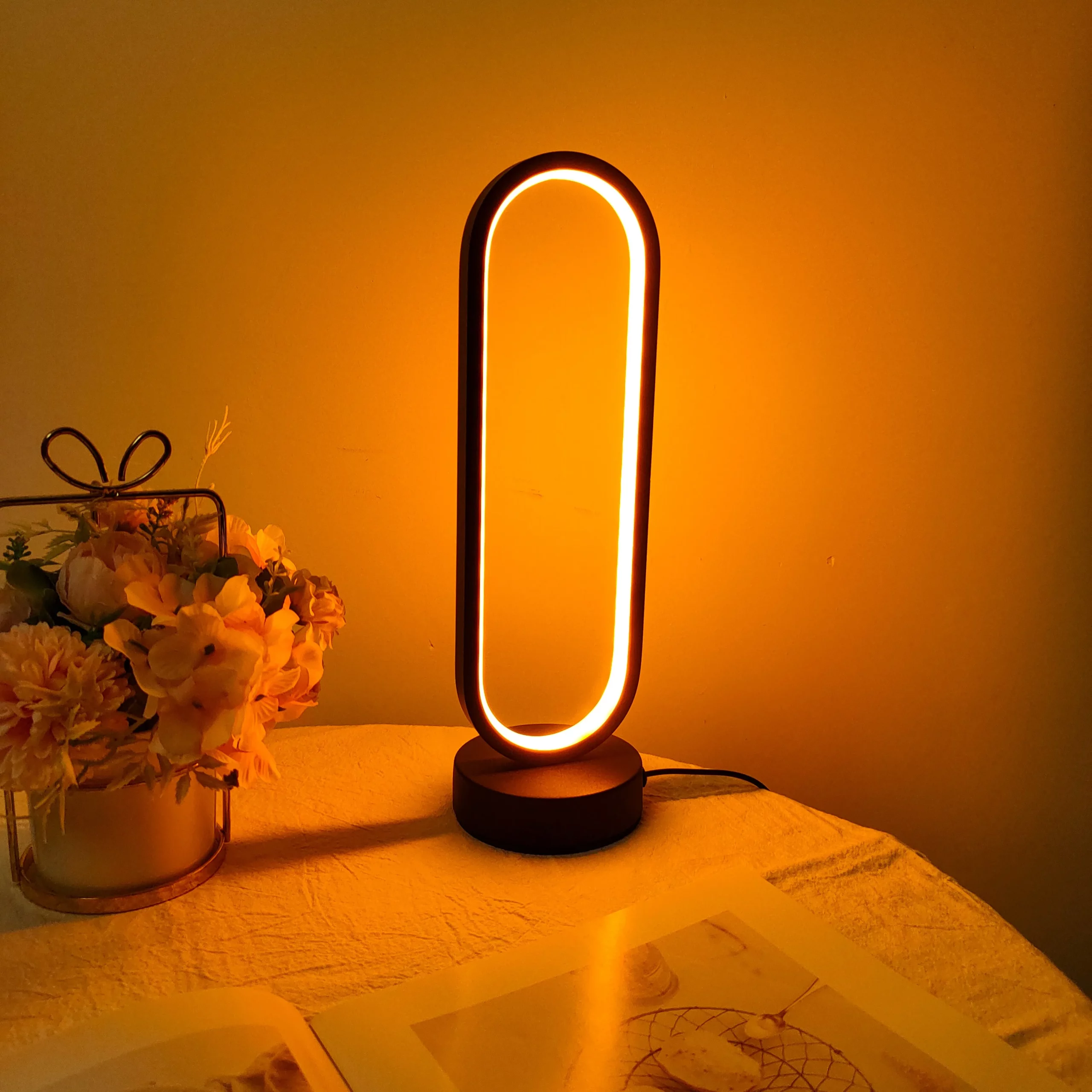 Three-color Dimming Bedside Lamp LED Night Light - Image 2