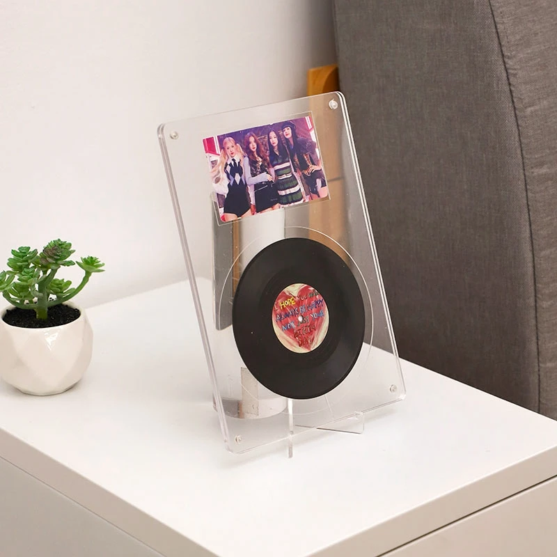 Acrylic Transparent CD Display Photo Frame Photocard Holder