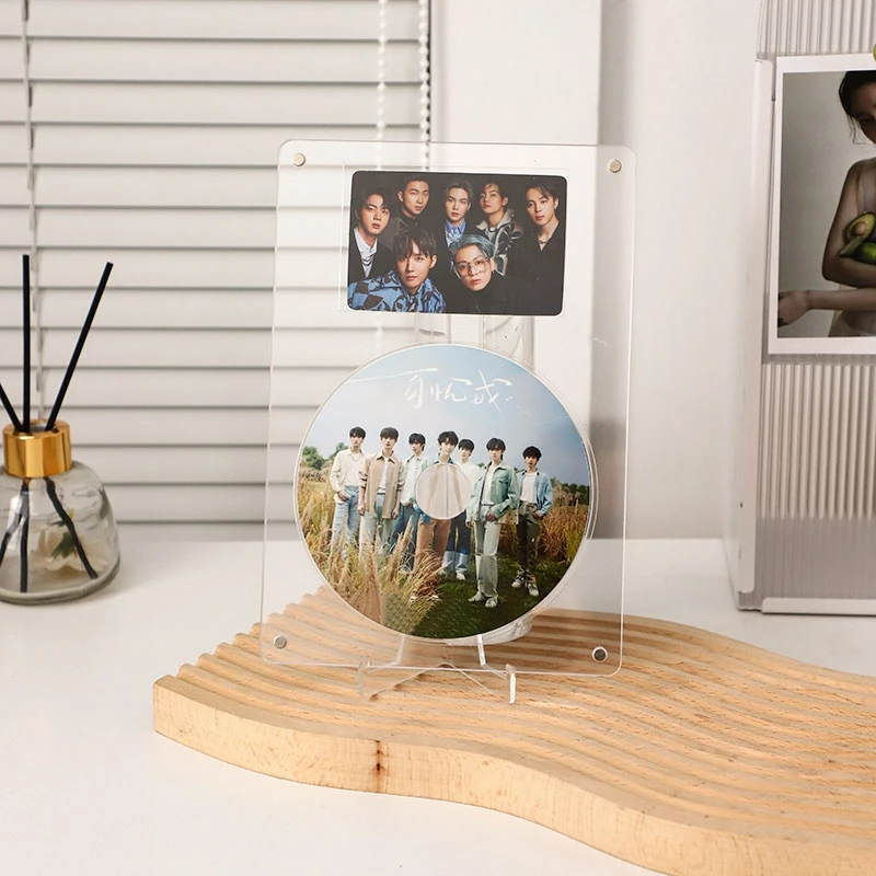 Acrylic Transparent CD Display Photo Frame Photocard Holder - Image 3