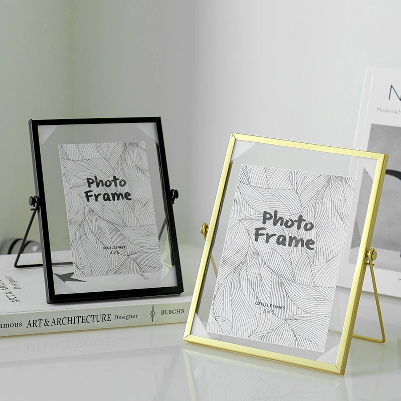 Creative Black Iron Art Frame Glass Picture Photo Frame - Image 2