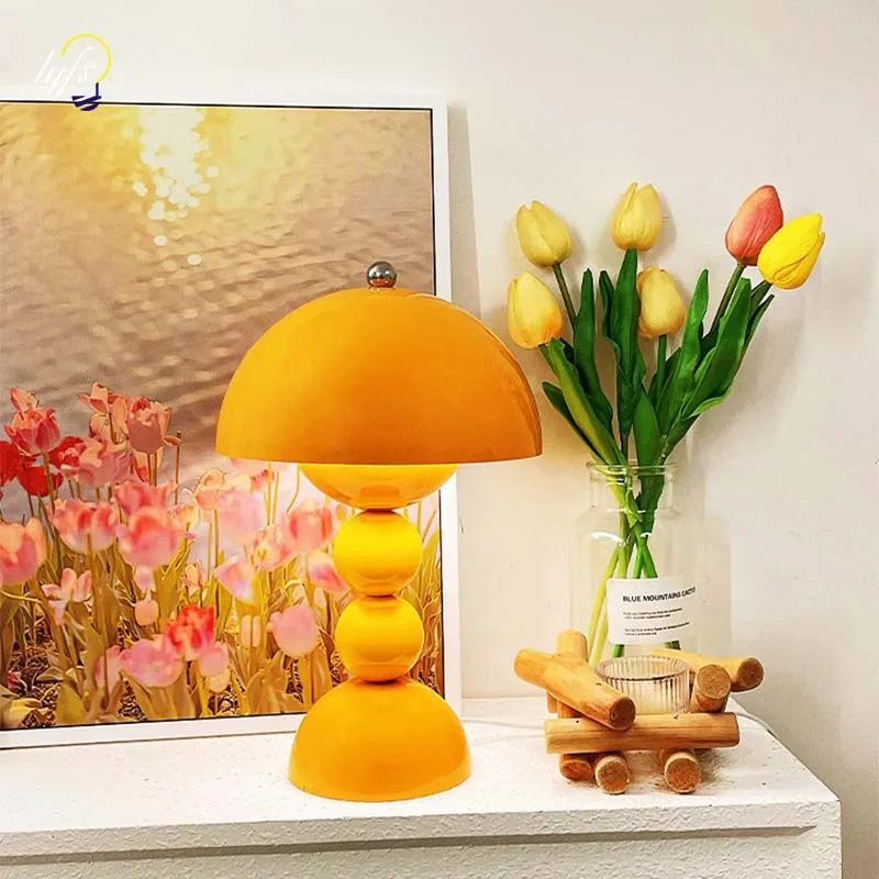 Nordic Flower Pot LED Table Lamp Interior Decor