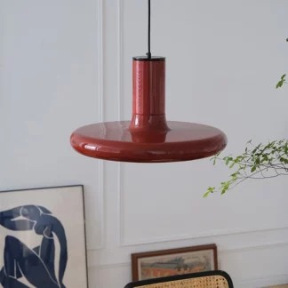 Danish Style Retro Red Chandelier Creative Art Decor