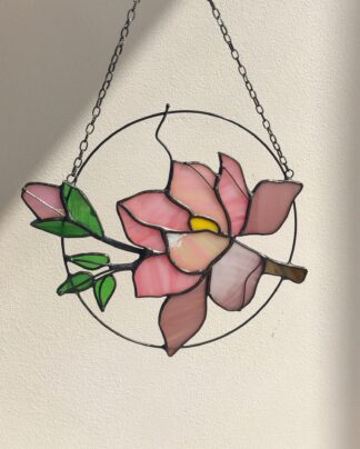 Pink Flower Suncatcher Magnolia