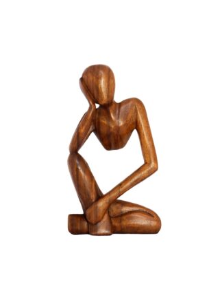 Abstract Thinker Statue, Thinking Man Office Decor for Desk Shelving