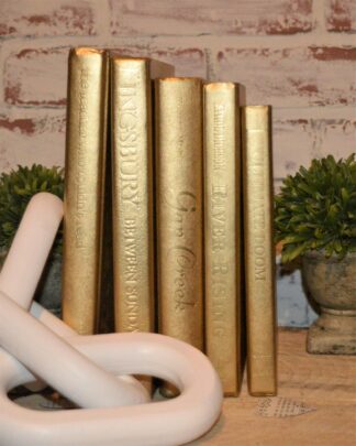 Gold Designer Books, Wedding Table Decor