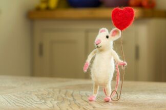 Happy Heart Balloon Mouse Sew Heart Felt
