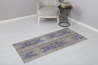 2x5 Turkish Runner, Vintage Runner, 2x5 Oushak Rug