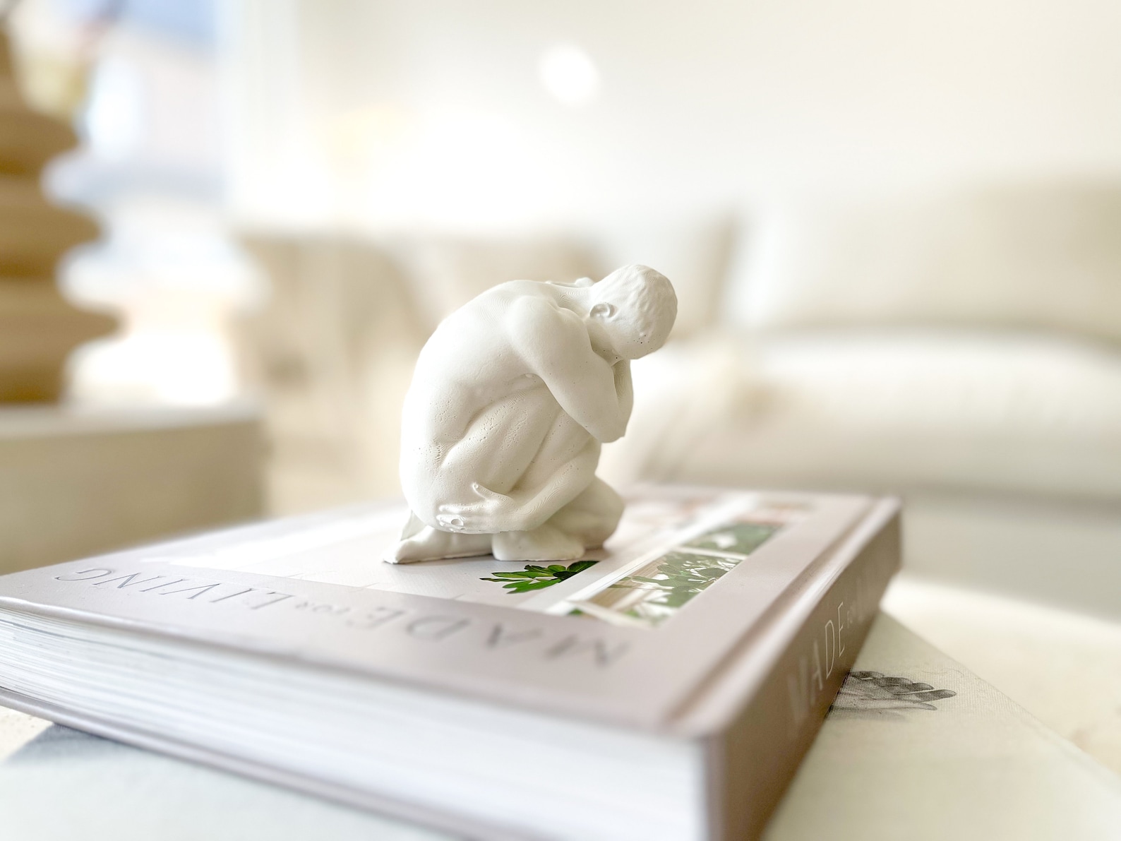 Sculpture, Concrete Statue, Man Body Bust - Image 2