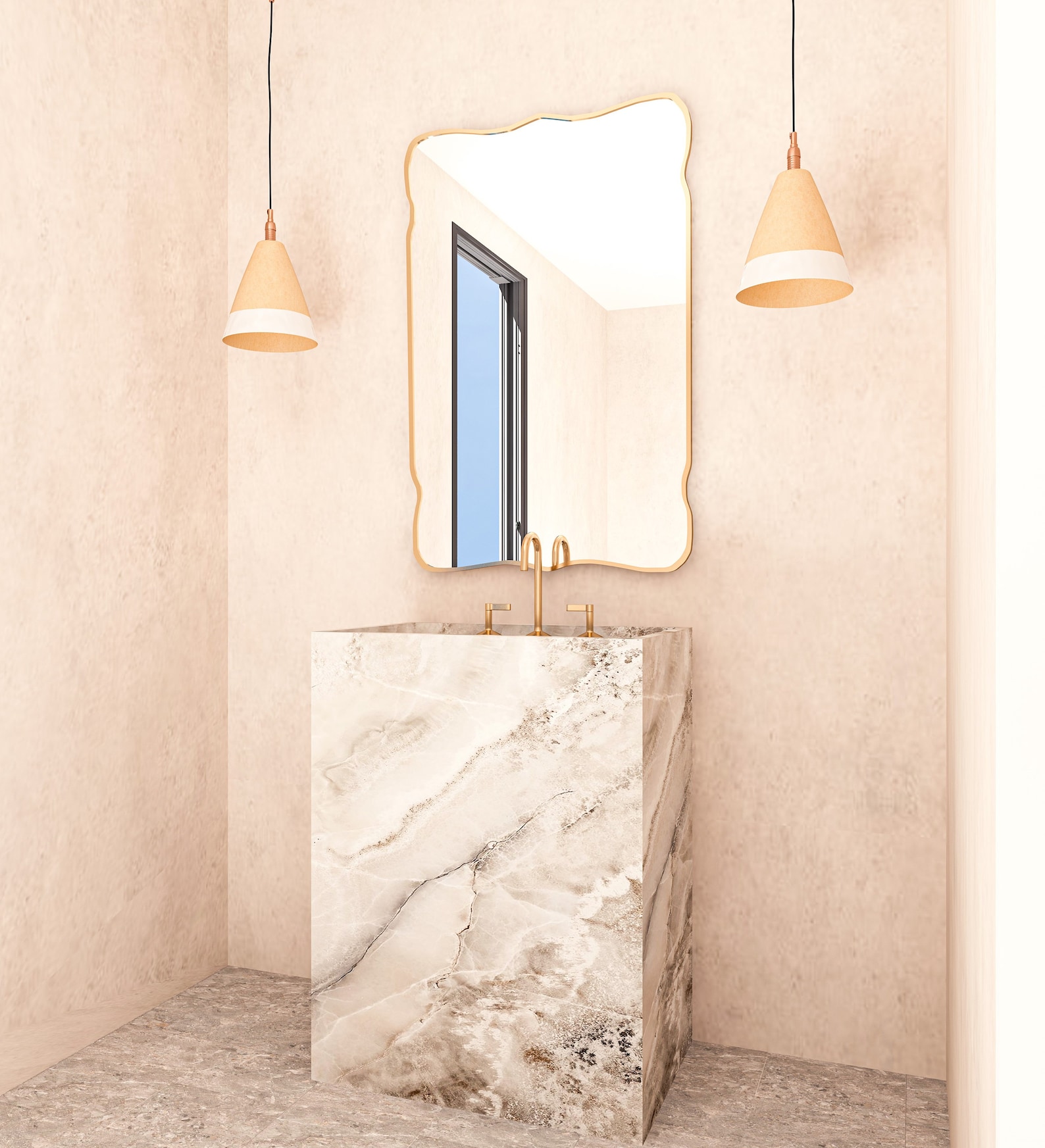 Lapseki Asymmetrical Mirror Home Decor Aesthetic - Image 2