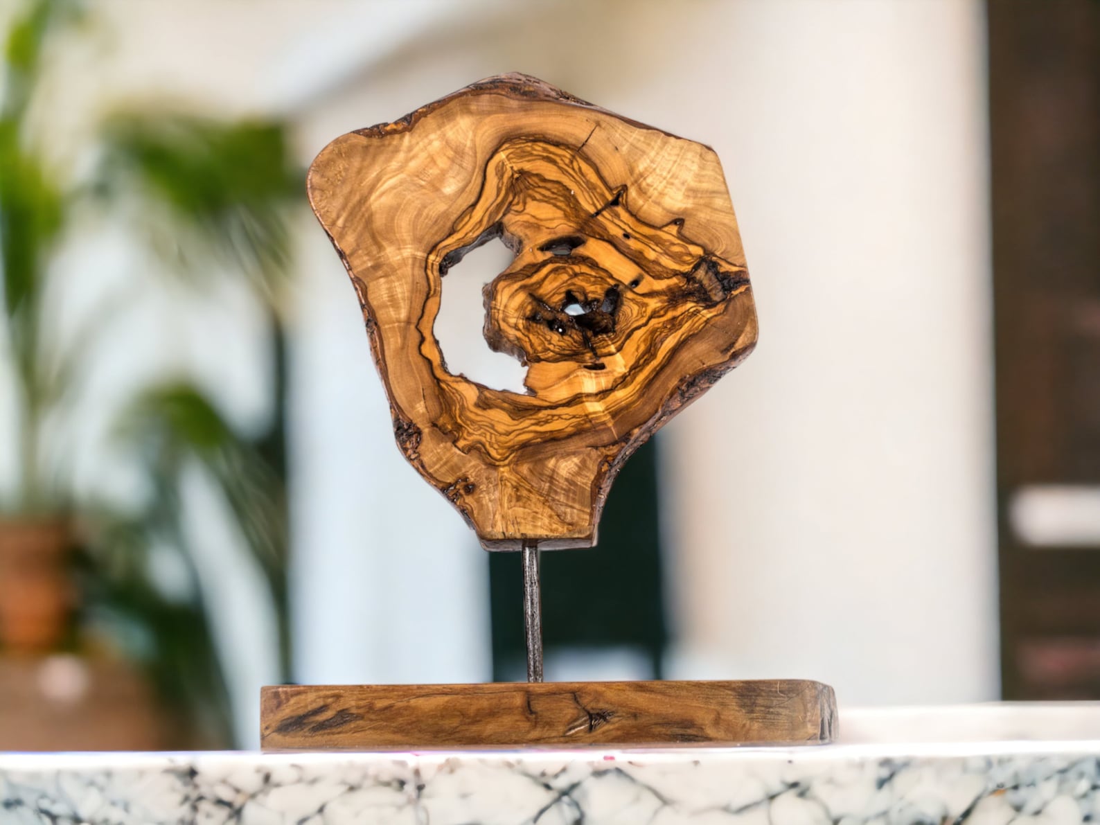 Olive Wood Unique Decorative Sculpture, Home Decor, Decoration - Image 2