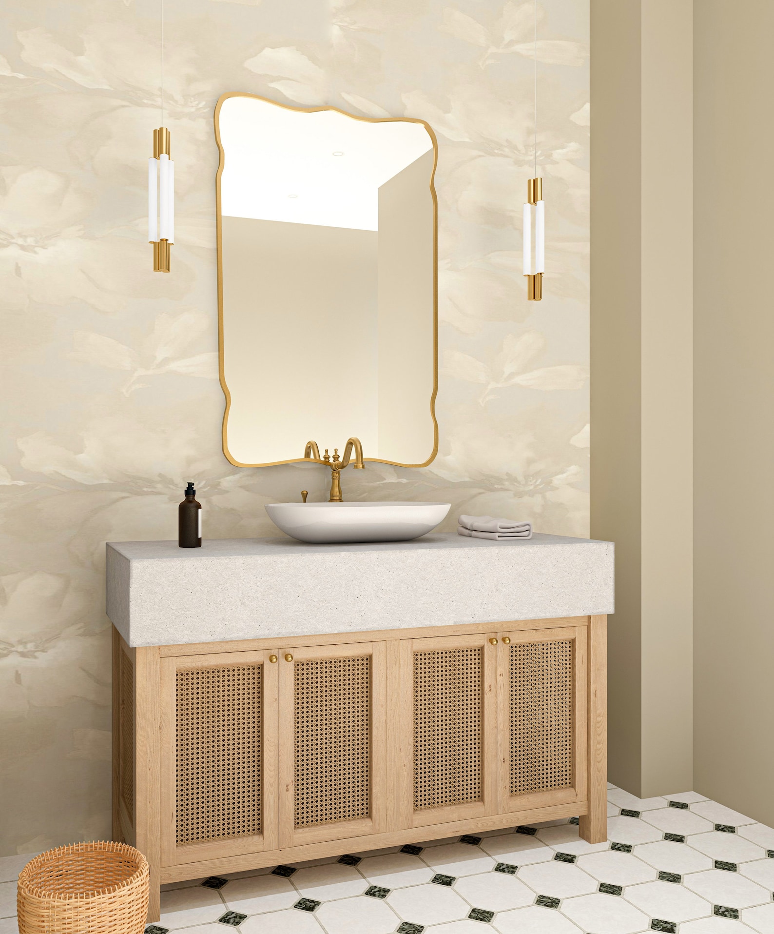 Lapseki Asymmetrical Mirror Home Decor Aesthetic - Image 3