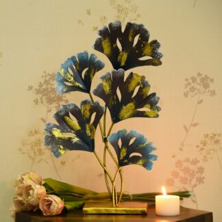 Metal Leaf Decorative Showpiece For Tabletop Office