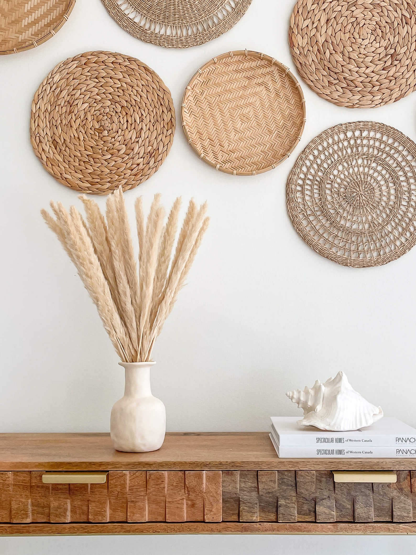 Earthy Beige Boho Chic Vase, Minimalist Boho Vase, Housewarming Gift - Image 3