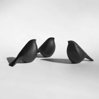 Three Black Birds, Set Of Three Birds