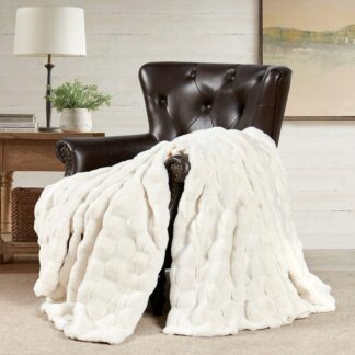 Luxury Faux Fur Fluffy Blanket, Super Comfortable Blankets for Bed