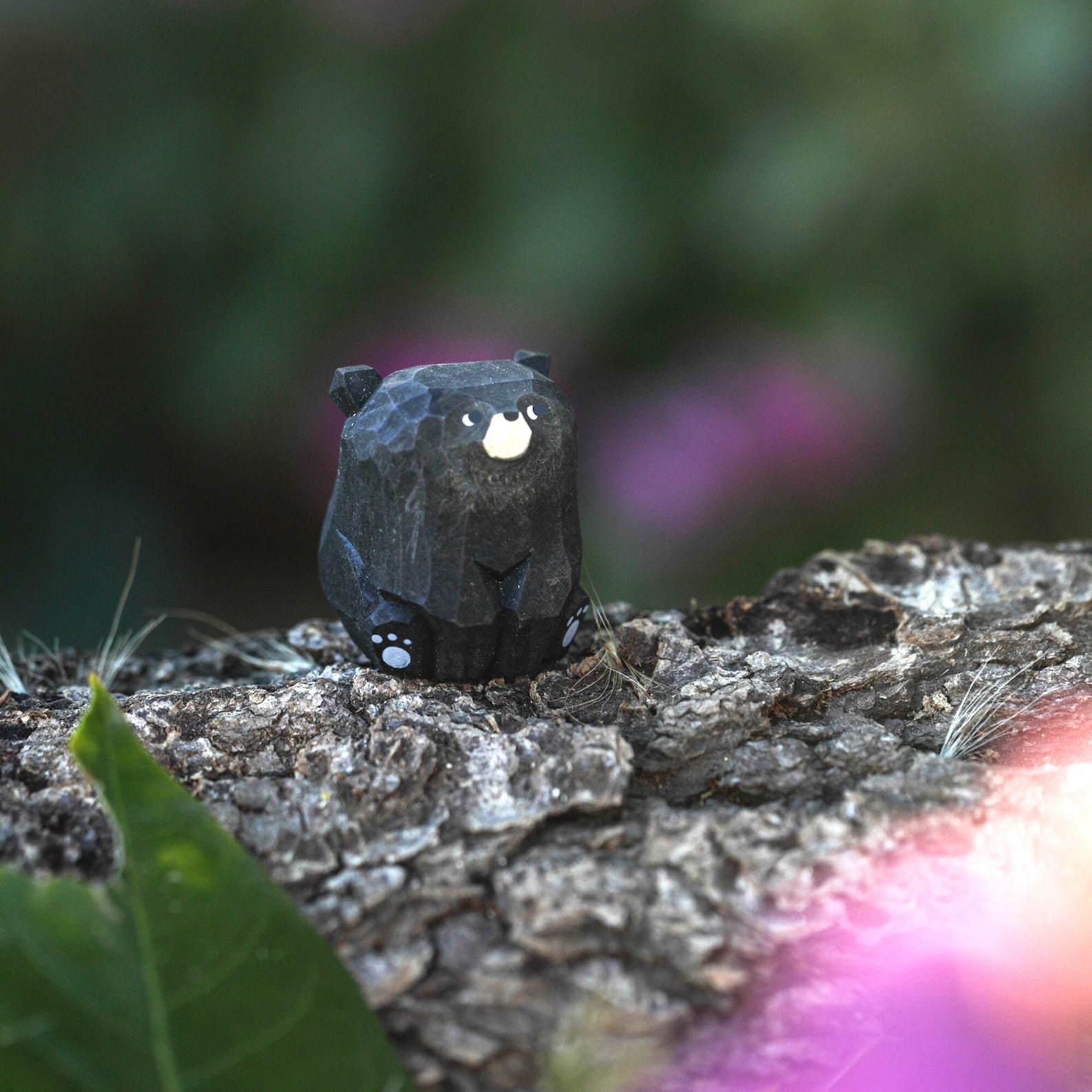 Miniature Wood Bears Hand Carved, Detailed Rustic Home Decor - Image 3