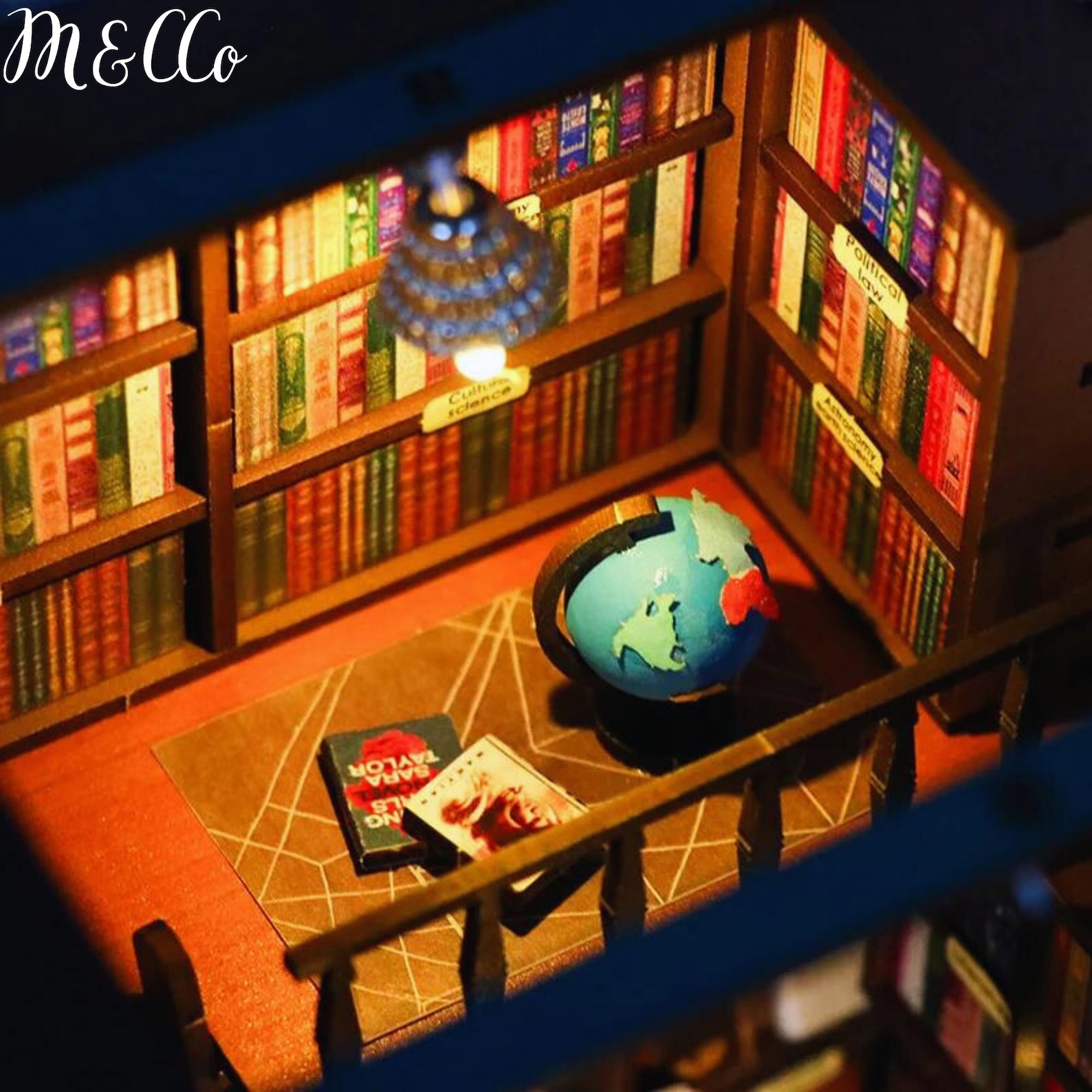 3D Wooden Bookshop Book Nook, DIY Booknook Kit - Image 2