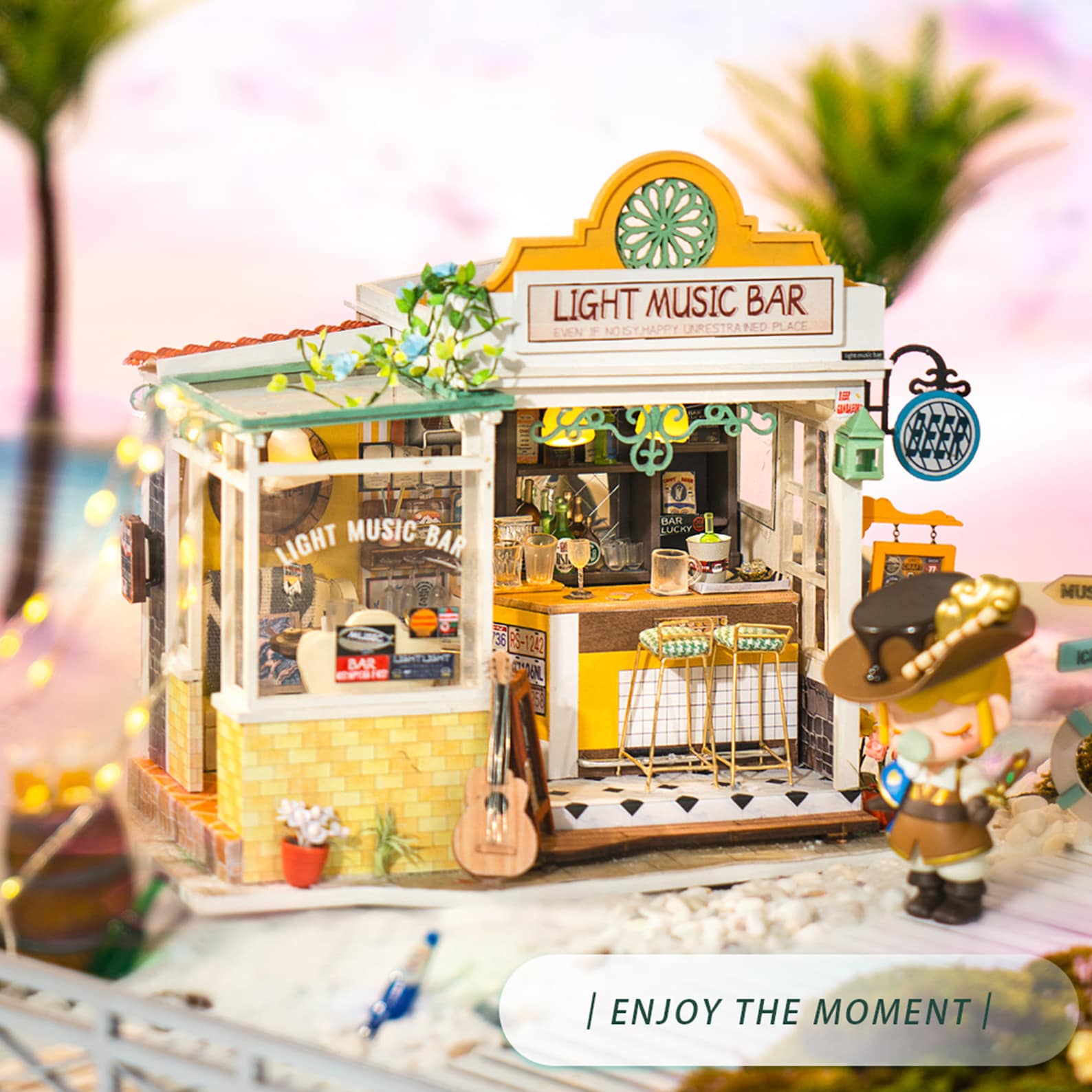 DIY Miniature House Kit: Light Music Bar - Image 4