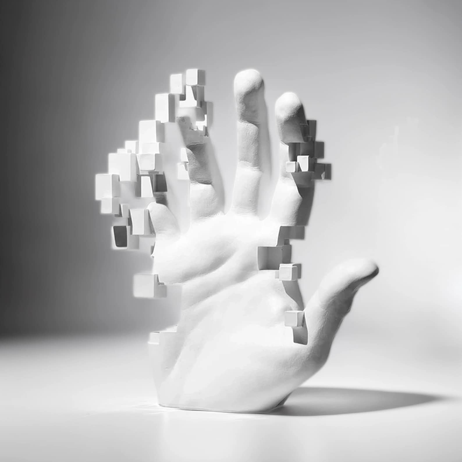 Hand Sculpture, Modern Pop Art Decor - Image 3