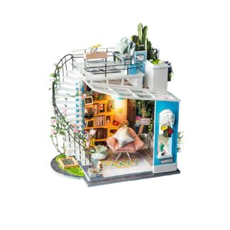 DIY Miniature Rooftop Bedroom Kit: Dora's Loft (DG12) by Hands Craft