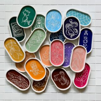 Bowl With Engraved Illustrations, Home Decor